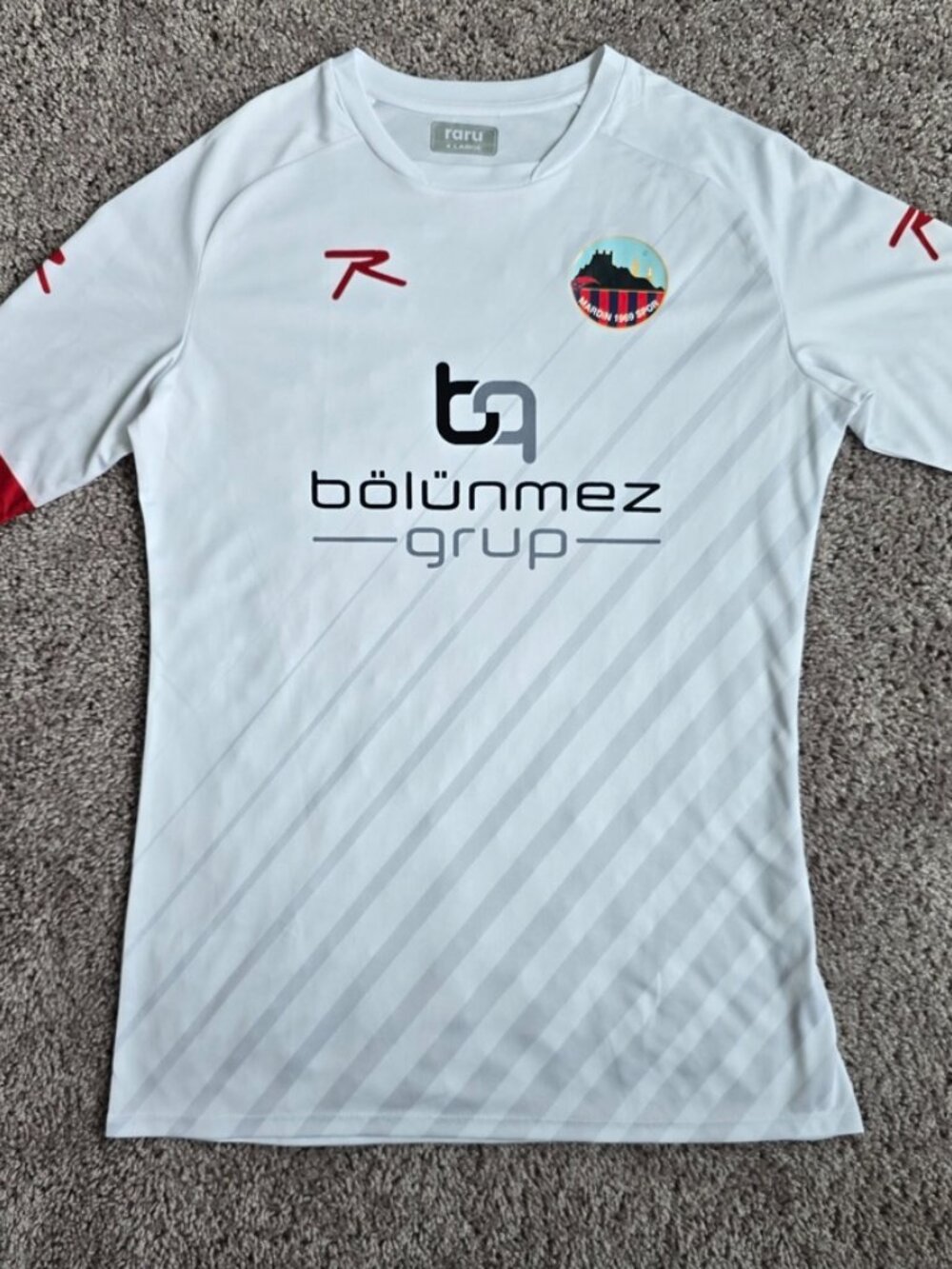 Mardin 1969 Spor Jersey XL White Turkish Football Shirt Bölünmez Grup Raru Rare